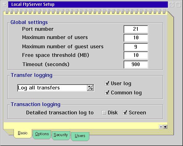 Local FTP Server Setup