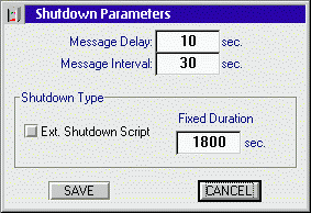 UPS B Shutdown Options