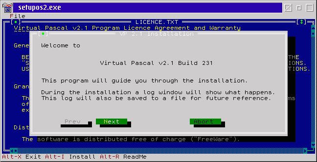 Virtual Pascal Installer