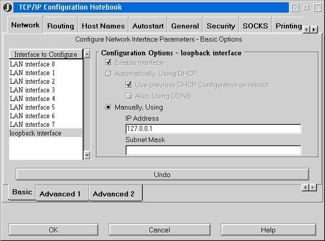 TCPIP Loopback Config