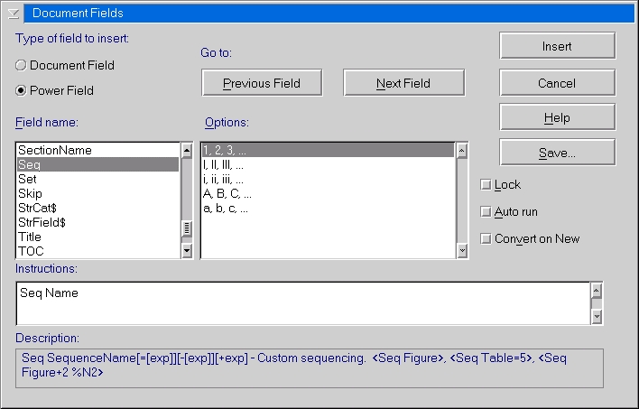 WordPro Sequence