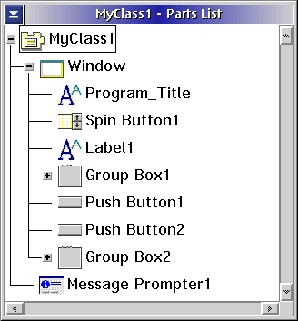 VA Smalltalk Parts