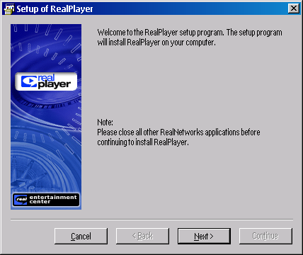 Installation of RealPlayer8