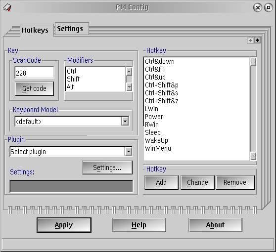 PM_Conf Hotkey definition Window - Fig 21