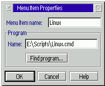 [Menu Item Properties Dialog]